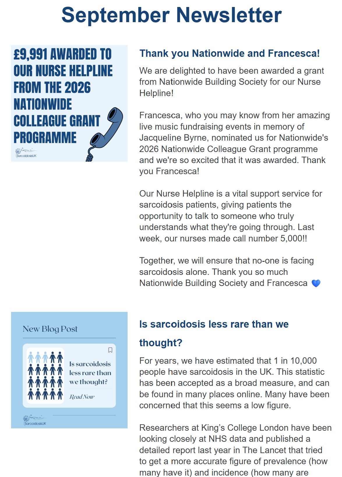 September Newsletter 2026